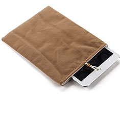 Samt Handy Tasche Schutz Hülle für Huawei MateBook HZ-W09 Braun