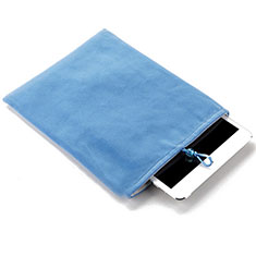 Samt Handy Tasche Schutz Hülle für Huawei MateBook HZ-W09 Hellblau