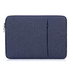 Samt Handy Tasche Schutz Hülle L04 für Huawei Honor MagicBook 15 Blau