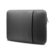 Samt Handy Tasche Schutz Hülle L05 für Huawei Honor MagicBook 14 Grau