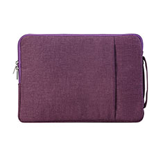 Samt Handy Tasche Schutz Hülle S02 für Samsung Galaxy Book Flex 13.3 NP930QCG Violett