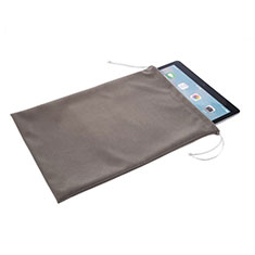 Samt Handytasche Sleeve Hülle für Apple iPad 3 Grau
