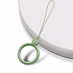 Schlüsselband Schlüsselbänder Schlüsselanhänger mit Fingerring R01 für Oppo Reno6 Pro 5G India Grün