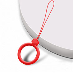 Schlüsselband Schlüsselbänder Schlüsselanhänger mit Fingerring R01 für Huawei Honor V10 Lite Rot