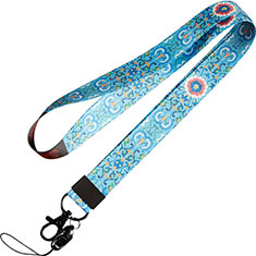 Schlüsselband Schlüsselbänder Umhängeband Lanyard N02 für Xiaomi Mi 10T 5G Blau