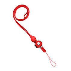 Schlüsselband Schlüsselbänder Umhängeband Lanyard N04 für Wiko Power U10 Rot