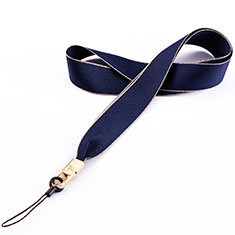 Schlüsselband Schlüsselbänder Umhängeband Lanyard N08 für Sharp Aquos wish3 Blau