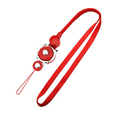 Schlüsselband Schlüsselbänder Umhängeband Lanyard N09 für Vivo iQOO U3 5G Rot