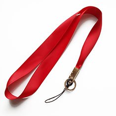Schlüsselband Schlüsselbänder Umhängeband Lanyard N10 für Wiko View 2 Pro Rot