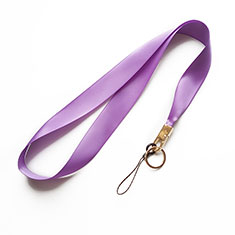 Schlüsselband Schlüsselbänder Umhängeband Lanyard N10 für Wiko View 2 Pro Violett
