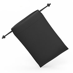 Schmuckbeutel Schwarz Samtbeutel Geschenktasche Universal S04 für Xiaomi Mi Note Schwarz
