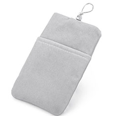 Schmuckbeutel Schwarz Samtbeutel Säckchen Universal für Xiaomi Mi Note Silber