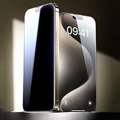 Schutzfolie Displayschutzfolie Panzerfolie Gehärtetes Glas Glasfolie Skins zum Aufkleben Panzerglas P02 für Apple iPhone 15 Pro Max Klar