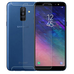 Schutzfolie Displayschutzfolie Panzerfolie Skins zum Aufkleben Gehärtetes Glas Glasfolie für Samsung Galaxy A6 Plus (2018) Klar