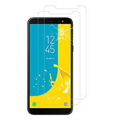 Schutzfolie Displayschutzfolie Panzerfolie Skins zum Aufkleben Gehärtetes Glas Glasfolie für Samsung Galaxy J6 (2018) J600F Klar