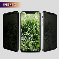 Schutzfolie Displayschutzfolie Panzerfolie Skins zum Aufkleben Gehärtetes Glas Glasfolie Privacy S01 für Apple iPhone Xs Klar