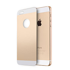 Schutzfolie Displayschutzfolie Panzerfolie Skins zum Aufkleben Gehärtetes Glas Glasfolie Rückseite für Apple iPhone 5S Gold