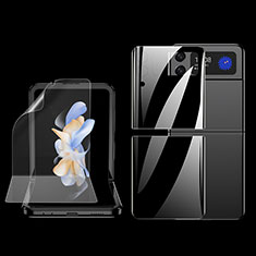 Schutzfolie Displayschutzfolie Panzerfolie Vorder und Rückseite Skins zum Aufkleben F02 für Samsung Galaxy Z Flip4 5G Klar