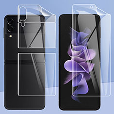 Schutzfolie Displayschutzfolie Panzerfolie Vorder und Rückseite Skins zum Aufkleben F07 für Samsung Galaxy Z Flip4 5G Klar