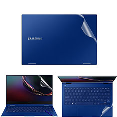 Schutzfolie Displayschutzfolie Panzerfolie Vorder und Rückseite Skins zum Aufkleben für Samsung Galaxy Book Flex 13.3 NP930QCG Klar