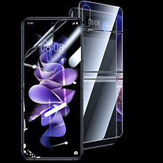 Schutzfolie Displayschutzfolie Panzerfolie Vorder und Rückseite Skins zum Aufkleben S03 für Samsung Galaxy Z Flip4 5G Klar