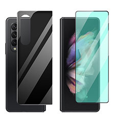 Schutzfolie Displayschutzfolie Panzerfolie Vorder und Rückseite Skins zum Aufkleben S04 für Samsung Galaxy Z Fold3 5G Klar