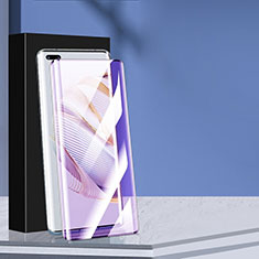 Schutzfolie Full Coverage Displayschutzfolie Panzerfolie Gehärtetes Glas Glasfolie Anti Blue Ray Skins zum Aufkleben Panzerglas F02 für Huawei Nova 10 Pro Schwarz