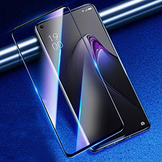 Schutzfolie Full Coverage Displayschutzfolie Panzerfolie Gehärtetes Glas Glasfolie Anti Blue Ray Skins zum Aufkleben Panzerglas F02 für Realme 8 4G Schwarz