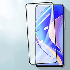 Schutzfolie Full Coverage Displayschutzfolie Panzerfolie Gehärtetes Glas Glasfolie Anti Blue Ray Skins zum Aufkleben Panzerglas F04 für Huawei Enjoy 50 Pro Schwarz