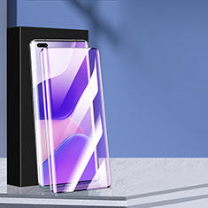 Schutzfolie Full Coverage Displayschutzfolie Panzerfolie Gehärtetes Glas Glasfolie Anti Blue Ray Skins zum Aufkleben Panzerglas für Huawei Honor 50 Pro 5G Schwarz