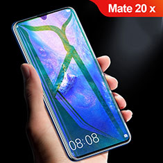 Schutzfolie Full Coverage Displayschutzfolie Panzerfolie Gehärtetes Glas Glasfolie Anti Blue Ray Skins zum Aufkleben Panzerglas für Huawei Mate 20 X 5G Schwarz