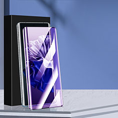 Schutzfolie Full Coverage Displayschutzfolie Panzerfolie Gehärtetes Glas Glasfolie Anti Blue Ray Skins zum Aufkleben Panzerglas für Huawei P60 Schwarz