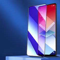 Schutzfolie Full Coverage Displayschutzfolie Panzerfolie Gehärtetes Glas Glasfolie Anti Blue Ray Skins zum Aufkleben Panzerglas für OnePlus Nord 2T 5G Schwarz