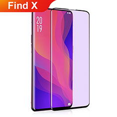 Schutzfolie Full Coverage Displayschutzfolie Panzerfolie Gehärtetes Glas Glasfolie Anti Blue Ray Skins zum Aufkleben Panzerglas für Oppo Find X Schwarz