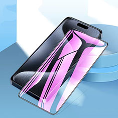 Schutzfolie Full Coverage Displayschutzfolie Panzerfolie Gehärtetes Glas Glasfolie Anti Blue Ray Skins zum Aufkleben Panzerglas U02 für Apple iPhone 14 Pro Schwarz