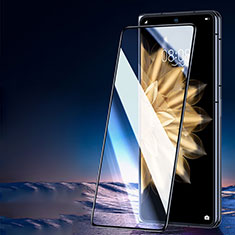 Schutzfolie Full Coverage Displayschutzfolie Panzerfolie Gehärtetes Glas Glasfolie Skins zum Aufkleben Panzerglas F02 für Huawei Honor Magic V2 Ultimate 5G Schwarz