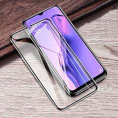 Schutzfolie Full Coverage Displayschutzfolie Panzerfolie Gehärtetes Glas Glasfolie Skins zum Aufkleben Panzerglas F02 für Oppo A31 Schwarz