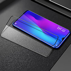 Schutzfolie Full Coverage Displayschutzfolie Panzerfolie Gehärtetes Glas Glasfolie Skins zum Aufkleben Panzerglas F02 für Oppo A9X Schwarz