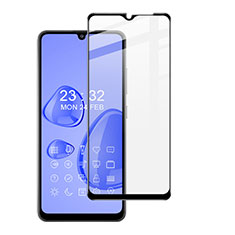 Schutzfolie Full Coverage Displayschutzfolie Panzerfolie Gehärtetes Glas Glasfolie Skins zum Aufkleben Panzerglas F02 für Samsung Galaxy A12 Schwarz