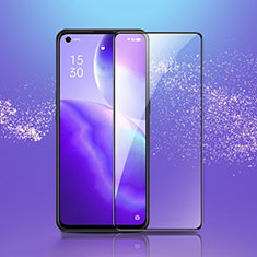 Schutzfolie Full Coverage Displayschutzfolie Panzerfolie Gehärtetes Glas Glasfolie Skins zum Aufkleben Panzerglas F03 für Oppo Find X3 Lite 5G Schwarz