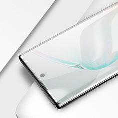 Schutzfolie Full Coverage Displayschutzfolie Panzerfolie Gehärtetes Glas Glasfolie Skins zum Aufkleben Panzerglas F03 für Samsung Galaxy Note 10 Plus Schwarz