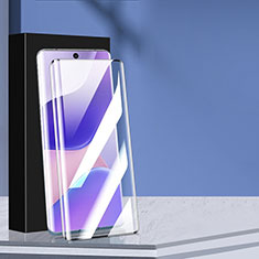 Schutzfolie Full Coverage Displayschutzfolie Panzerfolie Gehärtetes Glas Glasfolie Skins zum Aufkleben Panzerglas F04 für Huawei Honor 80 Pro Flat 5G Schwarz