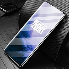 Schutzfolie Full Coverage Displayschutzfolie Panzerfolie Gehärtetes Glas Glasfolie Skins zum Aufkleben Panzerglas F04 für OnePlus 7 Pro Schwarz