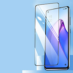 Schutzfolie Full Coverage Displayschutzfolie Panzerfolie Gehärtetes Glas Glasfolie Skins zum Aufkleben Panzerglas F04 für Realme 8 5G Schwarz