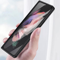 Schutzfolie Full Coverage Displayschutzfolie Panzerfolie Gehärtetes Glas Glasfolie Skins zum Aufkleben Panzerglas F05 für Samsung Galaxy Z Fold3 5G Schwarz