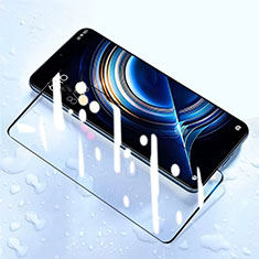 Schutzfolie Full Coverage Displayschutzfolie Panzerfolie Gehärtetes Glas Glasfolie Skins zum Aufkleben Panzerglas F05 für Xiaomi Redmi K50 5G Schwarz