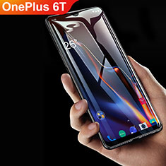 Schutzfolie Full Coverage Displayschutzfolie Panzerfolie Gehärtetes Glas Glasfolie Skins zum Aufkleben Panzerglas F06 für OnePlus 6T Schwarz