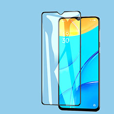 Schutzfolie Full Coverage Displayschutzfolie Panzerfolie Gehärtetes Glas Glasfolie Skins zum Aufkleben Panzerglas F06 für Realme 5S Schwarz