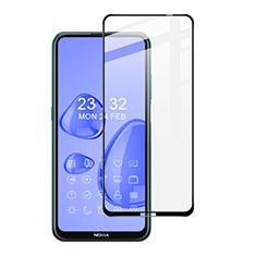 Schutzfolie Full Coverage Displayschutzfolie Panzerfolie Gehärtetes Glas Glasfolie Skins zum Aufkleben Panzerglas für Nokia X10 Schwarz