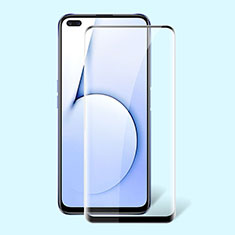 Schutzfolie Full Coverage Displayschutzfolie Panzerfolie Gehärtetes Glas Glasfolie Skins zum Aufkleben Panzerglas für Realme X50t 5G Schwarz